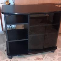 NUOVISSIMO carrello TV con vetrinetta e mensole 