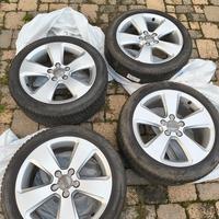 4 CERCHI LEGA DA 17 ORIGINALI AUDI CON GOMME NEVE