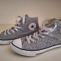 Converse originali CT HI grigie con brillantini