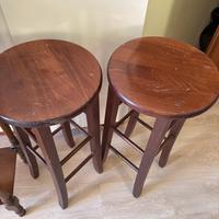 Sgabelli il legno h 68 cm
