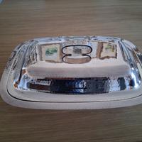 Portavivande  in silver con pirofila in Pirex