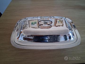 Portavivande  in silver con pirofila in Pirex