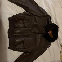 Giacca in pelle da pilota