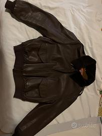 Giacca in pelle da pilota