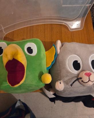 Peluche animali cubici 