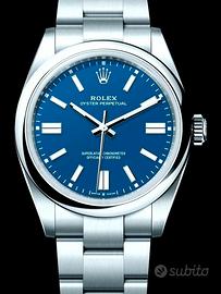 Rolex OP 41mm blu  03/2026 134300 nuovo