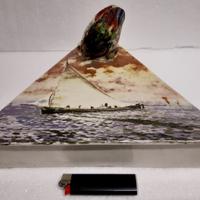 Scatola antica maiolica MARINA BRAGOZZO VENETO