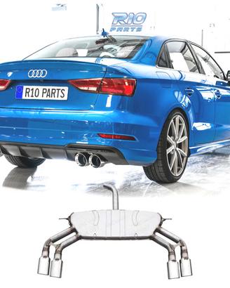 SILENZIATORE DI SCARICO PER AUDI A3 SEDAN 13-20 LO