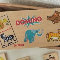 Gioco Domino Animali In Legno
