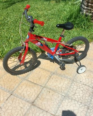  bici mtb junior completa di rotelle