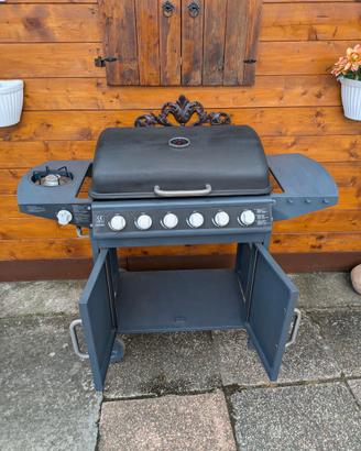 Grill a gas 6 Fuochi + Fornello Laterale con Co