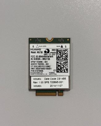 Scheda HUAWEI MU736 3G M.2 HSPA Internal WWAN