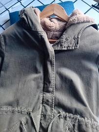 parka verde lungo donna bomboogie 