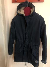 Parka blu uomo