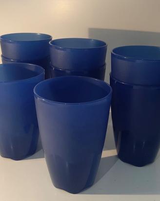 Tupperware set bicchieri blu