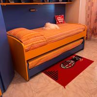 lettino a ponte con due materassi 