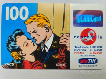 Scheda telefonica fumetti Tim