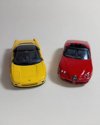 Lotto Alfa Romeo GTV Spider + Honda Nsx 1/43