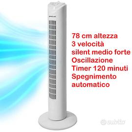 Ventilatore a colonna timer oscillante