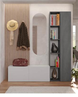 Mobile ingresso reversibile 166x185h cm 2 colonne 