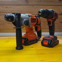 Elettroutensili tassellatore + trapano avvitatore