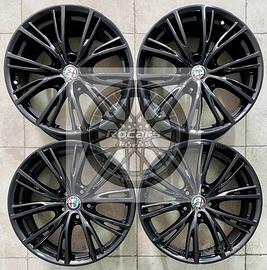 Cerchi 18 neri Alfa Romeo Stelvio Giulietta Giulia