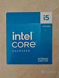 Processore Intel i5-14600K nuovo, con fattura