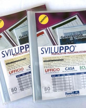 N° 2 porta listini per A4 - 160 buste