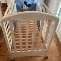 Lettino Culla Neonato bambino in legno 120x60cm