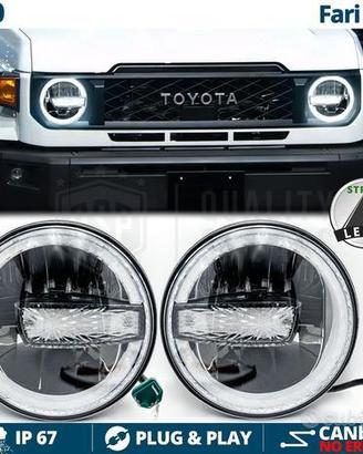 FARI LED Per LAND CRUISER J70 Angel Eyes OMOLOGATI