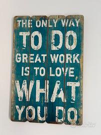 Set 3 quadri decorativi in legno