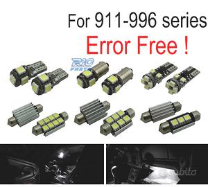 KIT 10 LAMPADE LED INTERNE PER PORSCHE 911 996 CAR