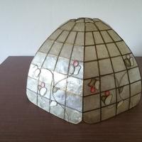 Lampadario vintage in madre perla a sospensione