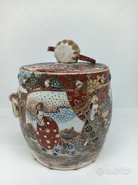 antico vaso giapponese satsuma Meiji