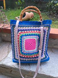 Borsa handmade all uncinetto