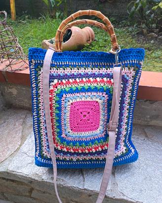 Borsa handmade all uncinetto