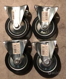 Set ruote fisse + ruote ricambio