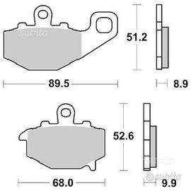 Pastiglie freno posteriori kawasaki z 1000