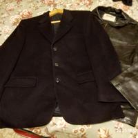 ART. 74 - GIACCA BLU+ GIACCONE IN PELLE NERA