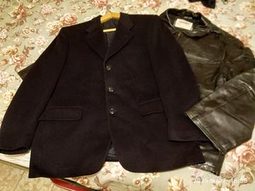 ART. 74 - GIACCA BLU+ GIACCONE IN PELLE NERA