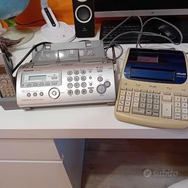 calcolatrice olivetti + cordless panasonic