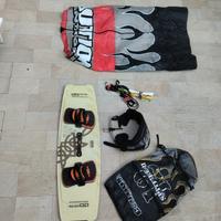 kit kite surf completo vela danneggiata