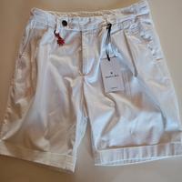 Manuel Ritz bermuda con pence misura 48 bianco