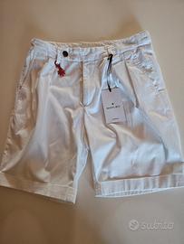 Manuel Ritz bermuda con pence misura 48 bianco