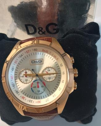 D&G TIME Cronografo luxury acciaio golden