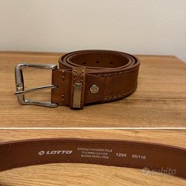 Cintura Lotto Marrone in pelle tg 95/110
