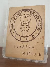 Rarissima tessera "Club Stan Laurel - Oliver Hard"