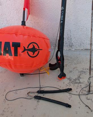 Fucile da mare a corda e boa segnalazione 