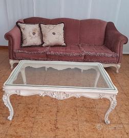 Tris salotto - divano -tavolino - poltrona 