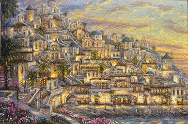 1000-Piece Greek Town Jigsaw Puzzle